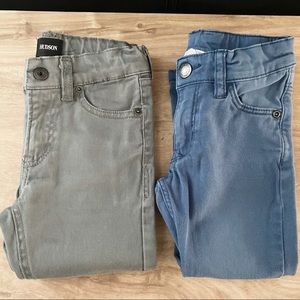Boy’s Casual Pants Bundle Gray and Blue H&M, Hudson 2T